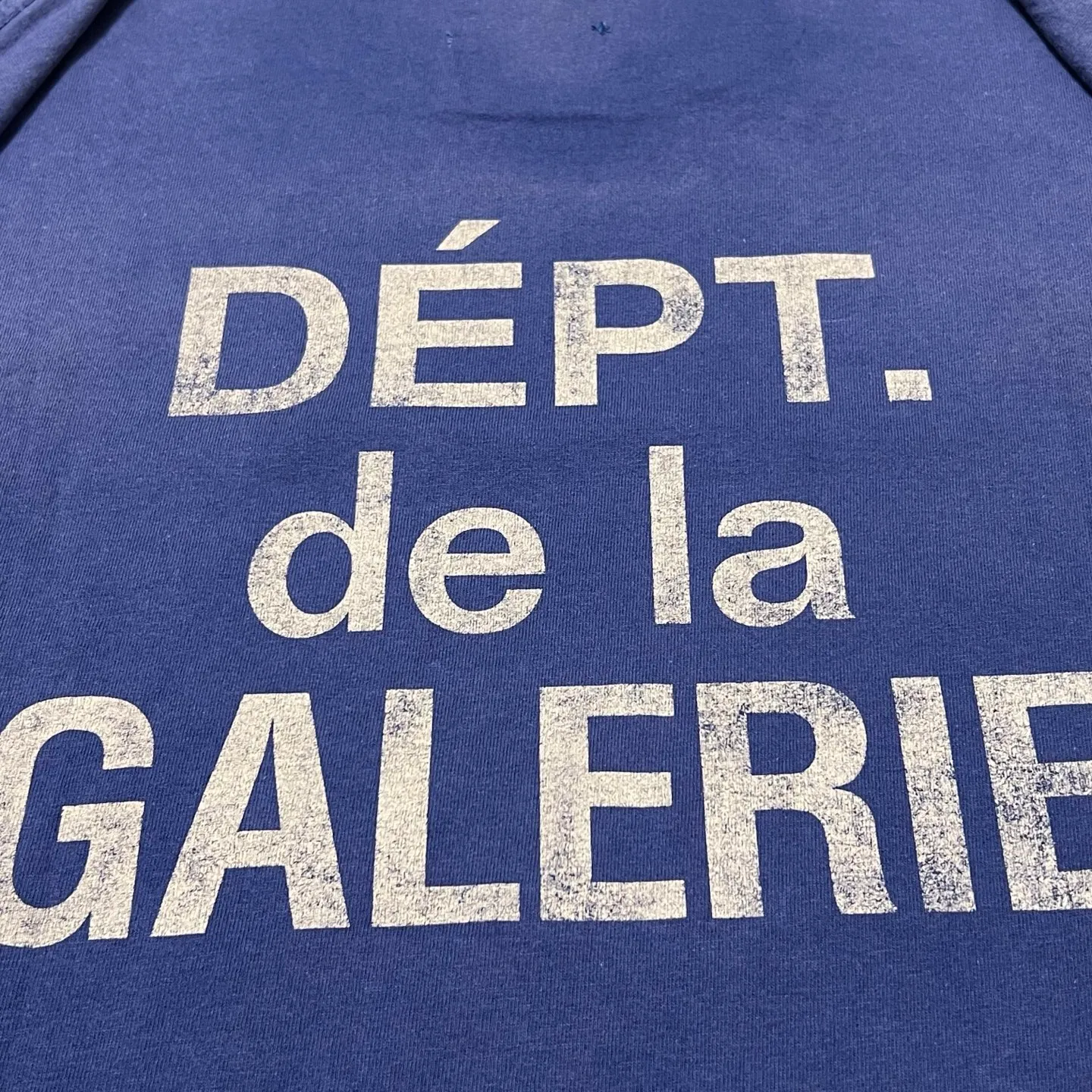 GALLERY FRENCH L/S TEE/NAVY French ripple washed long-sleeved TEE faded blue S-XL cylindrical fabric Assute garment dyeing heavy-wash water-coated fading treatment simulates natural sun fading effect printed distressing treatment top-notch craftsmanship completely matched accessories